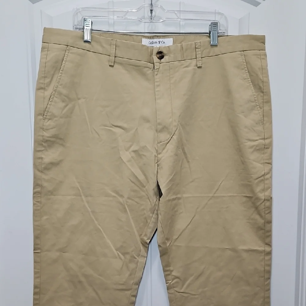 Collars & Co. Classic CEO Khaki Chino Pants New